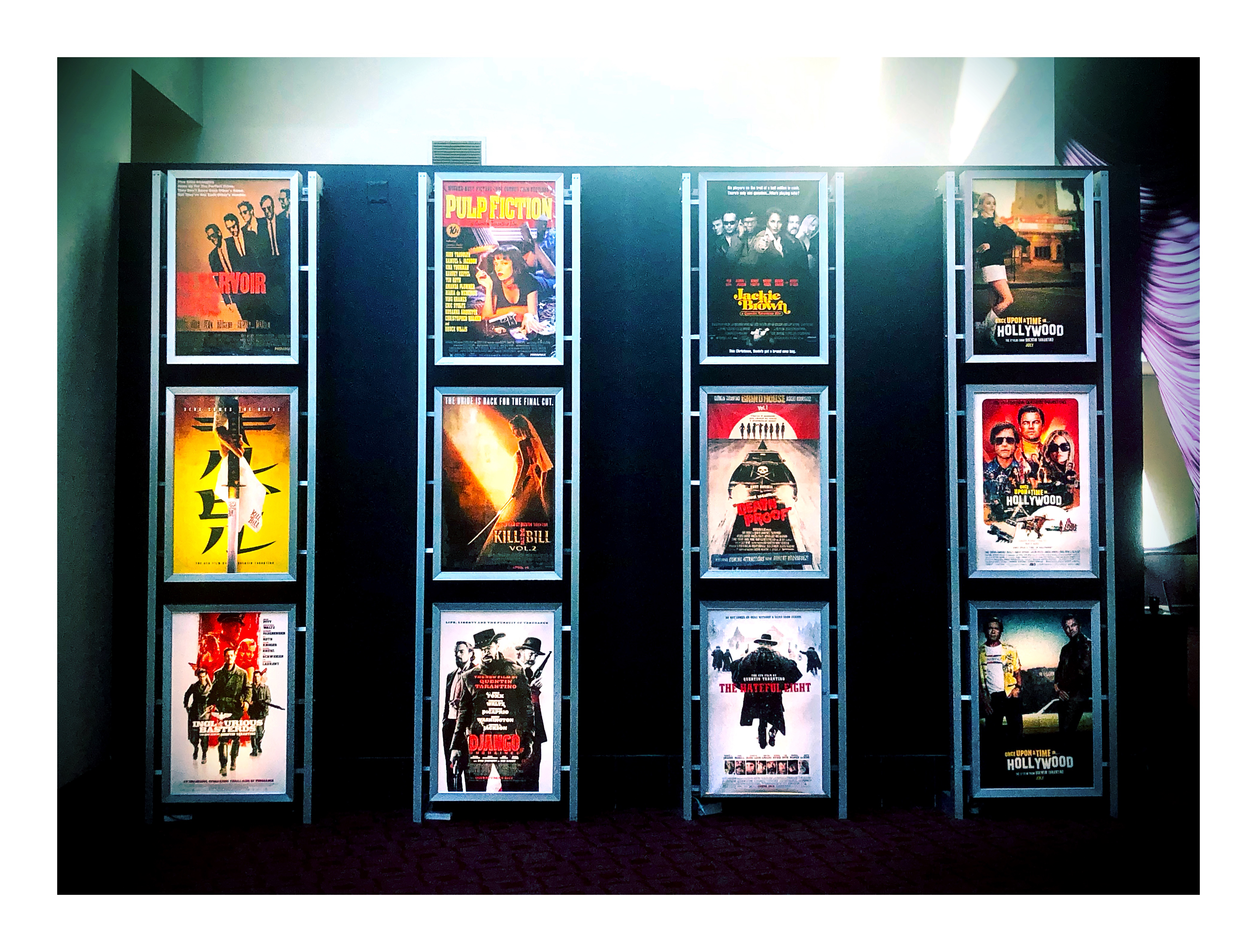 Quentin Tarantino Movie Posters - ArcLight Cinemas - July 2019