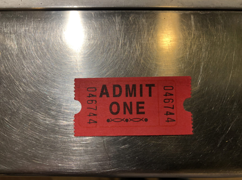 New Beverly Cinema - ADMIT ONE - Ticket