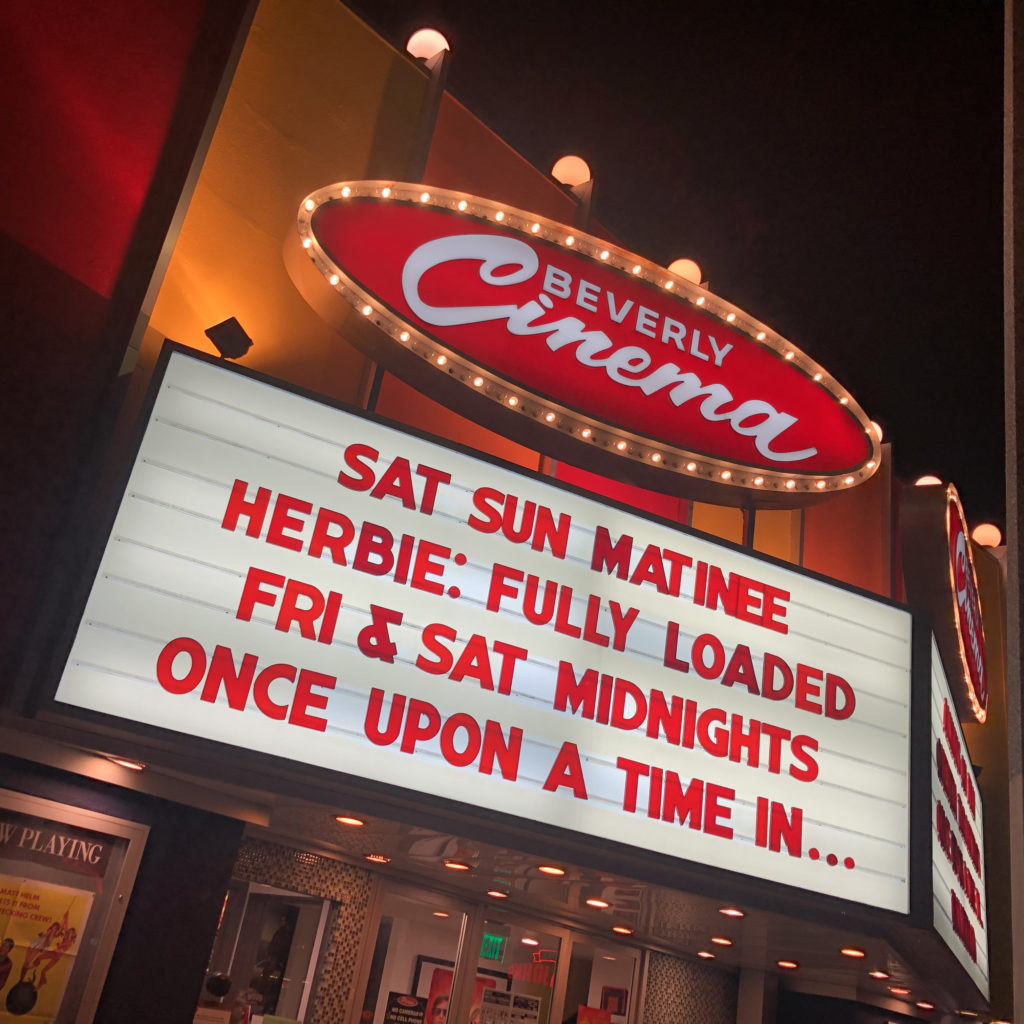 New Beverly Cinema - Movie Marquee - Matinee & Midnight Movies