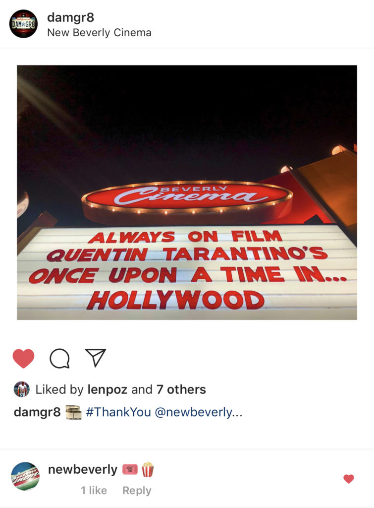 New Beverly Cinema (newbeverly) Emoji Comments on Instagram