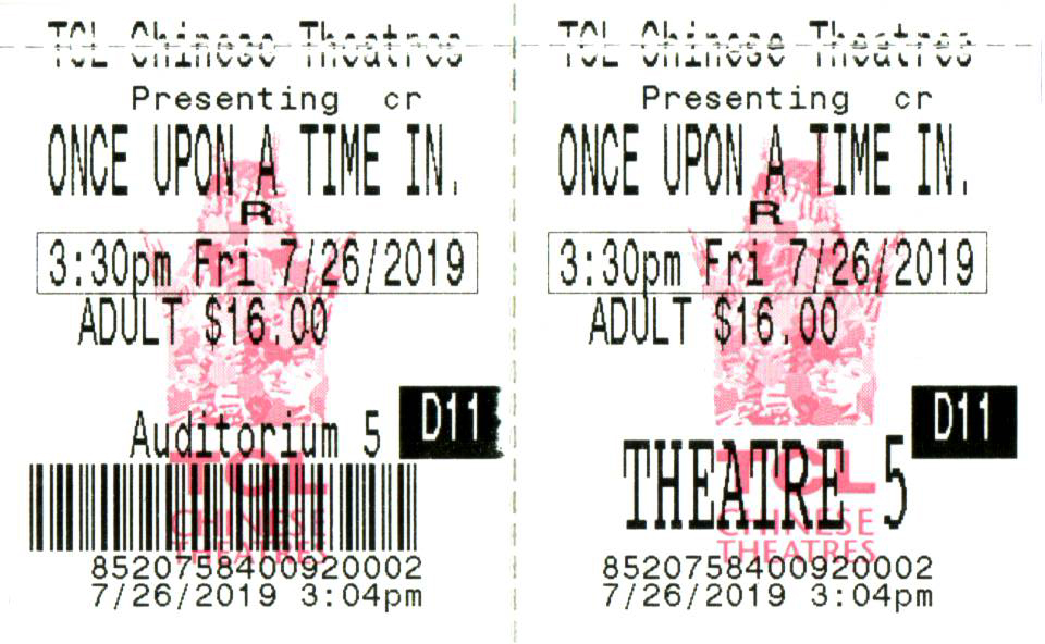 Once Upon a Time... in Hollywood - TCL Chinese Theatres - July 26, 2019